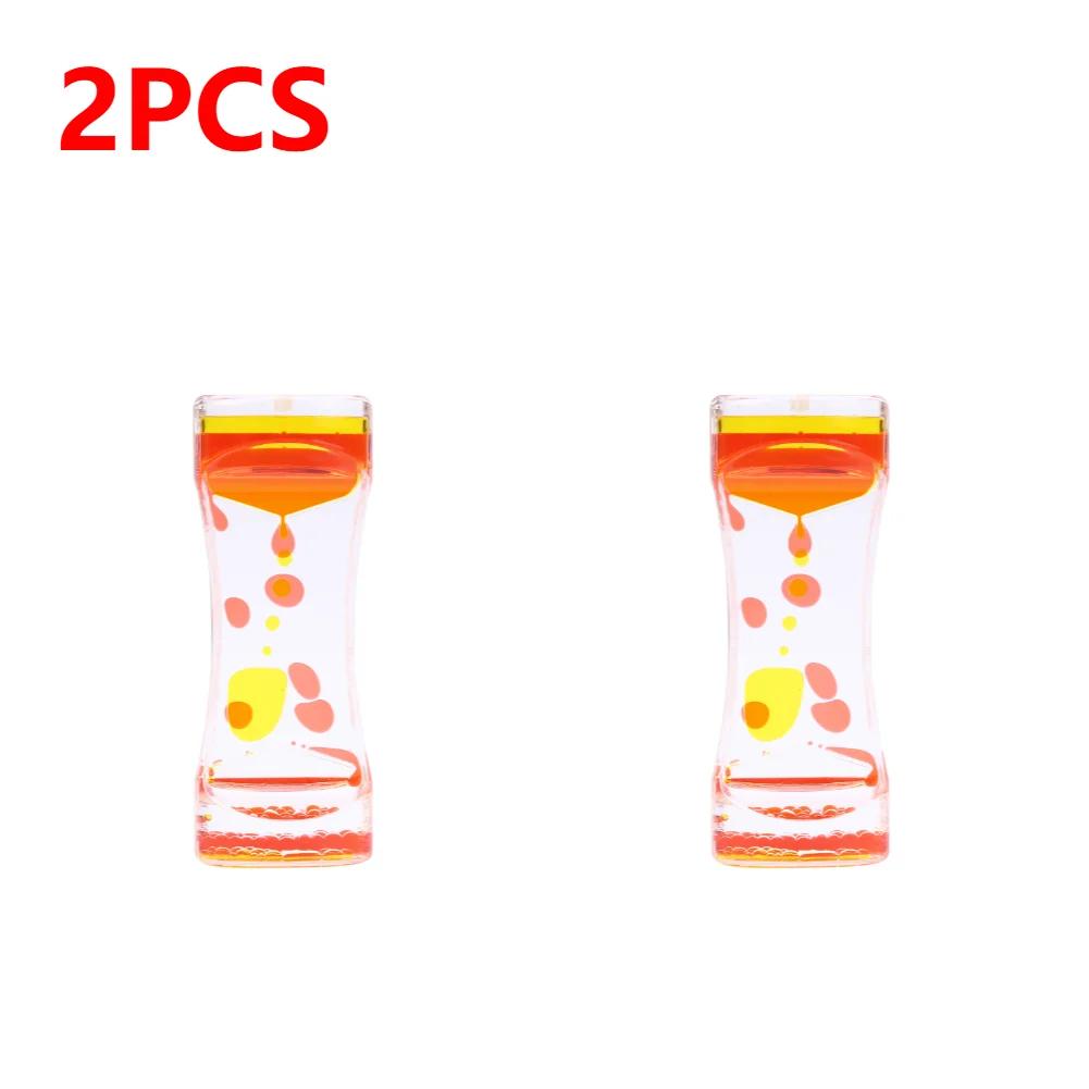 1/2/3/6 шт. Жидкостный пузырьковый механизм, песочные часы, жидкий пузырьковый таймер, крутые украшения для офисного стола, украшения для детей и взрослых, подарочные изделия