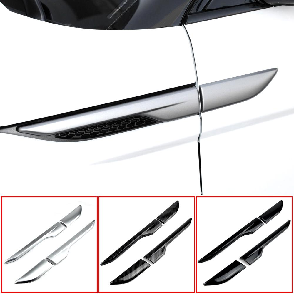 Для Land Rover Range Rover Evoque 2012-2018 крыло боковое вентиляционное отверстие крышка накладка декоративная наклейка глянцевый черный автомобиль