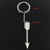 Fashion Keychain 64x11mm Arrow Bronze Silver Color Pendants DIY Men Jewelry Car Key Chain Ring Holder Souvenir For Gift