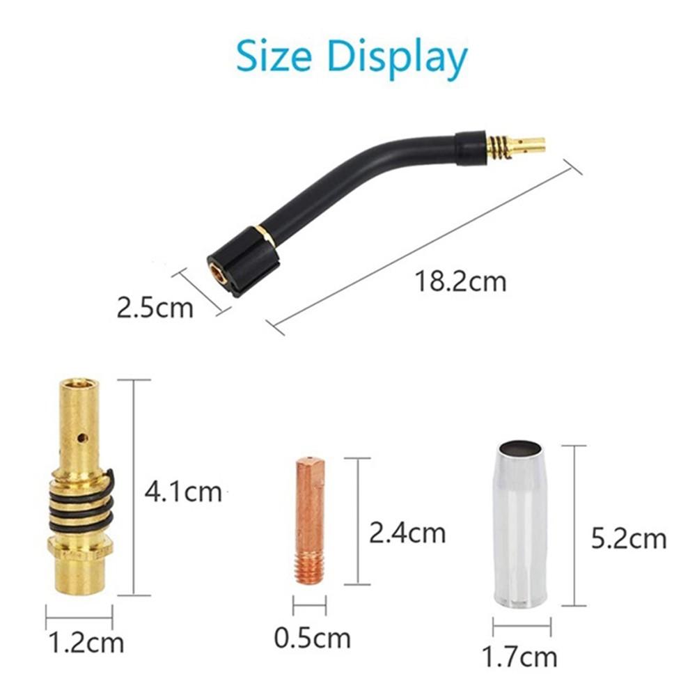 Swan Neck Nozzles Contact Tips MIG Welder Torch Fits Vulcan OmniPro 220