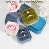 1Pc Velvet Ring Box Double Ring Box With Detachable Lid 2 Slots Octagon Ring Display Holder Case For Engagement Wedding Proposal