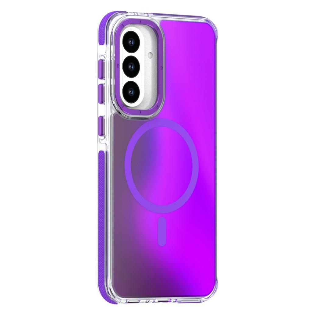 Для Samsung Galaxy S26 / S26 Pro Магнитный чехол Милый флуоресцентный дизайн ТПУ Акриловая задняя крышка телефона