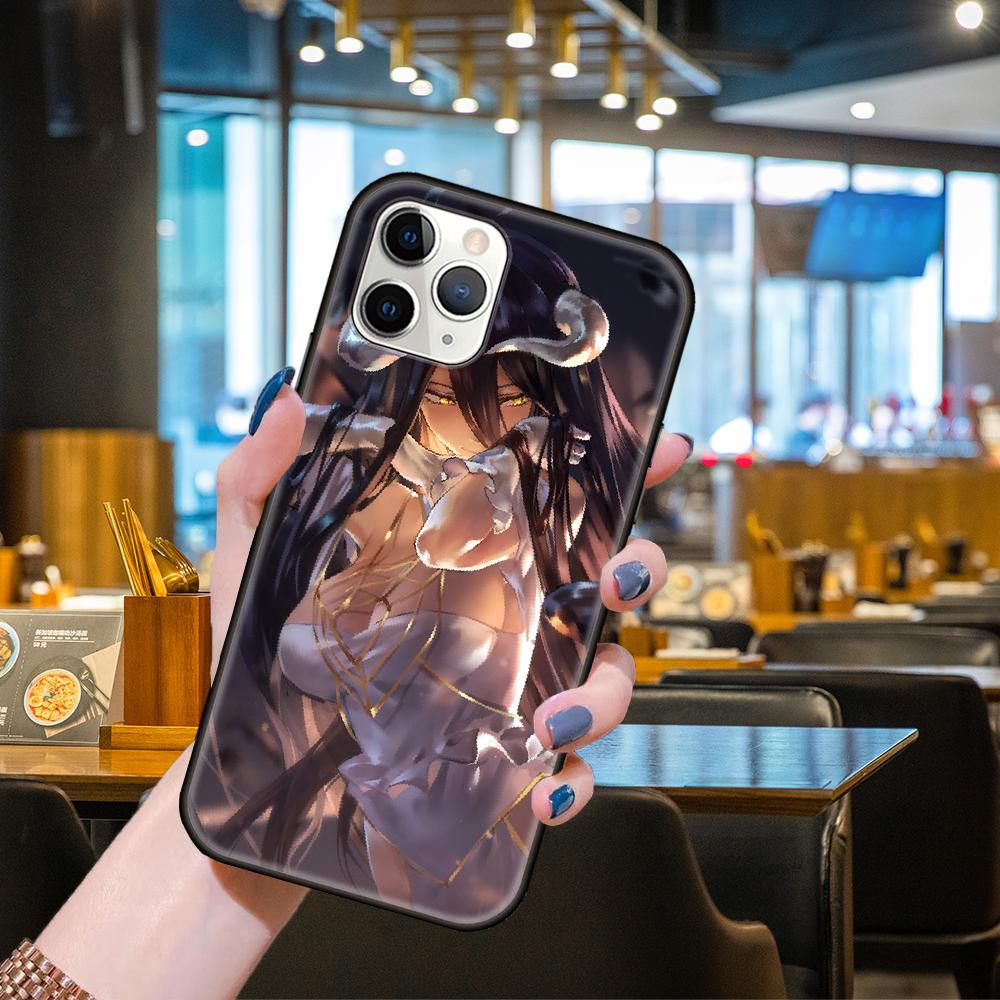 Чехол для телефона Apple IPhone 13 12 11 Mini Pro MAX SE X XS XR 8 7 6 S Plus черный чехол водонепроницаемый 3D Prime Overlord Albedo аниме