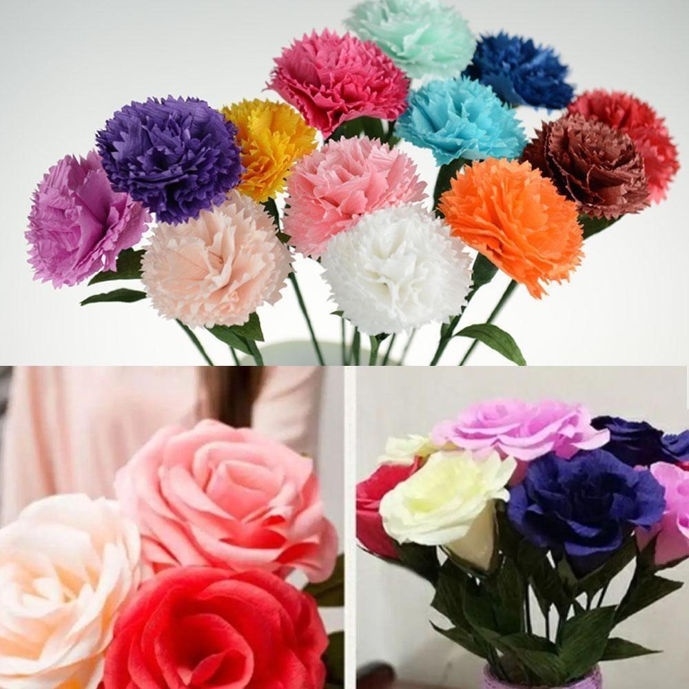 Handmade Flowers Crepe Paper Thickened Wrinkled Paper Wrapping Paper New Packing Material