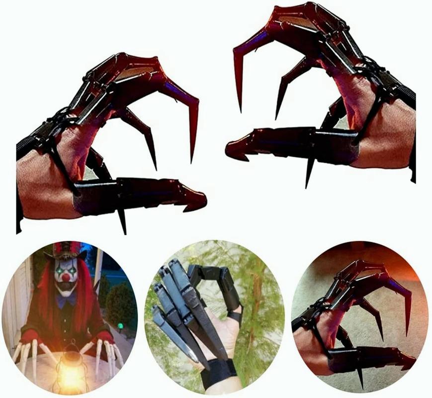 Хэллоуин Шарнирные пальцы 3D Шарнирные расширения пальцев Косплей Гибкое управление