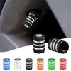 HRQB8 Car Tire Valve Stems Cap Aluminum Tyre Wheel Stem Air Valve Cover Airdust ForSkoda Fabia Octavia Kamiq Superb Rapid Citigo Scale