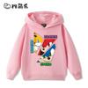 Sudadera con capucha infantil con estampado de Sonic the Hedgehog para otoño e invierno: ropa deportiva versátil para exteriores para niños y niñas.