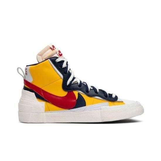Nike Мужская обувь Sacai x Blazer Mid 'Maize Navy' BV0072-700