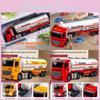 Childrens Large Plastic Fuel Tanker Inertia Drive With Lights Engineering Vehicle For Interactive Play
