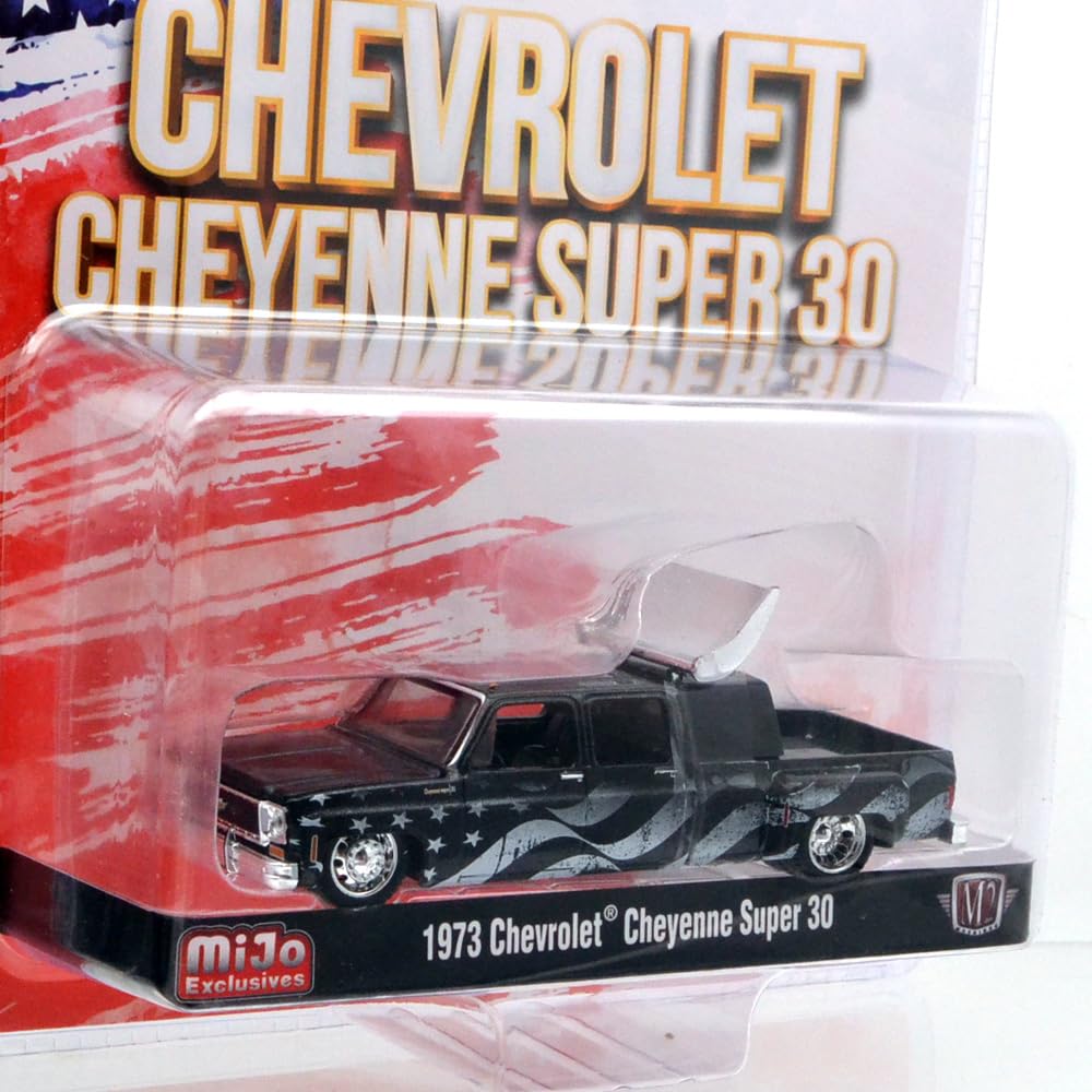 M2 MACHINES Масштаб 1/64 «MiJo Exclusive - Chevrolet Cheyenne Super 30 1973 года - Stars & Stripes»