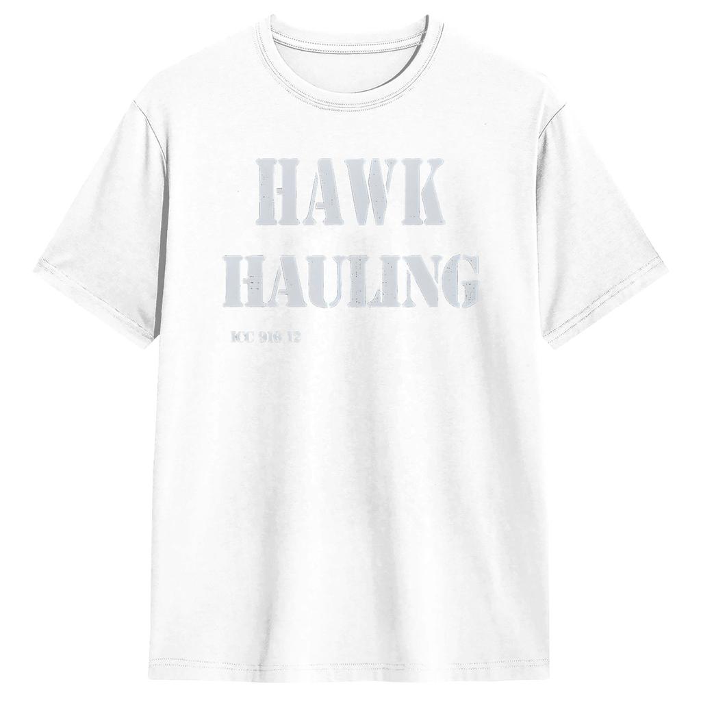 Hawk Hauling Door Decal TShirt Summer Over The Top Hippie TShirts Pure Cotton O Neck Oversize Clothes Short Sleeve Tshirt