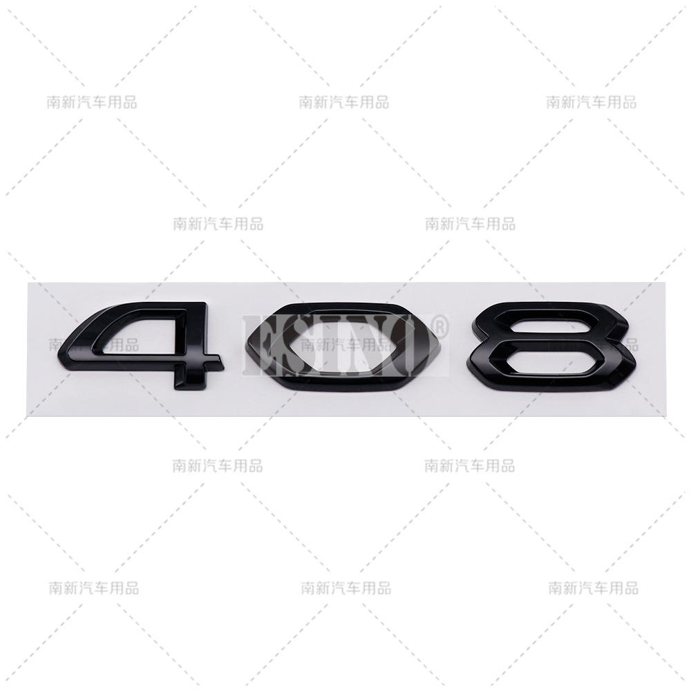 OQUP8 Car Styling 408 508 508L 4008 5008 GT 3D ABS Adhesive Emblem Trunk Badge Fender Sticker Body Decal for Peugeot 408 4008 508 5008