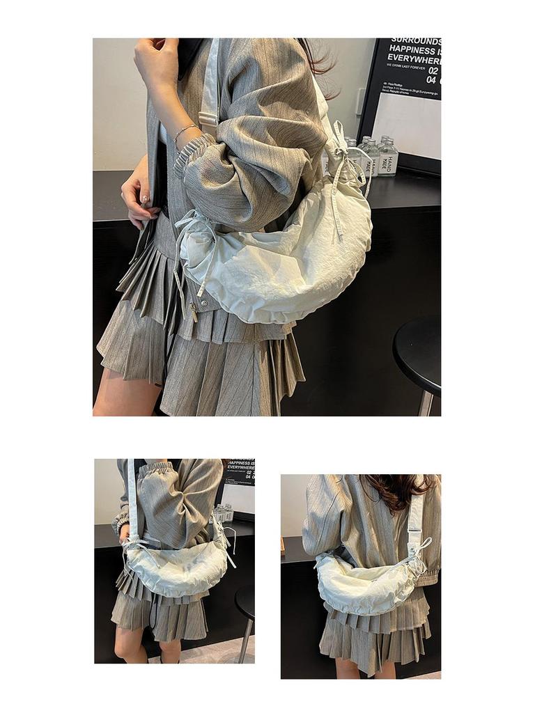 2025 New Fashion Pleated Dumpling Bag: Versatile, Casual Large Capacity Shoulder & Crossbody Bag