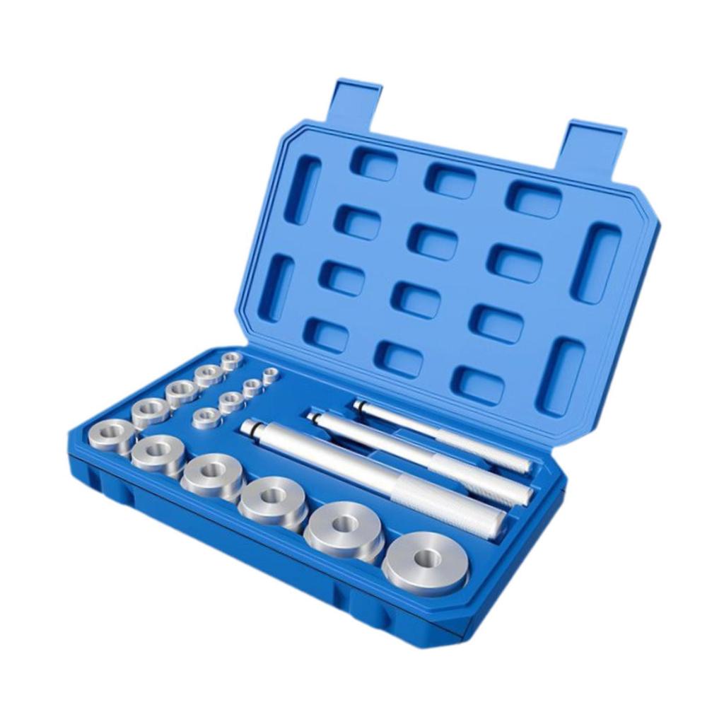 10 Pieces Bushing Press Box Aluminum Kit Auto Car Repair Tool Pull and Sleeve