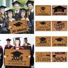 2024 Funny Door Mat Welcome Door Mat Outside Entrance Graduation Doormat Indoor Garden Decorations Brown Graduation Gifts