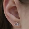 (Серебро 925) Серьги «Слеза Цветка» EC3197