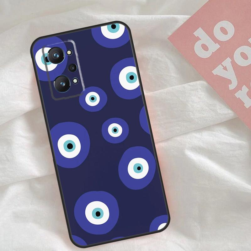 Чехол с мультяшным рисунком «Большие глаза» для Realme C65 C67 C71 C63 C61 C55 C51 C53 C35 C75 11 12 13 14 15 Pro Plus GT6 GT7 Pro
