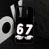 S-Six S-Seven 67 SS Чехол для телефона для iPhone 17,16,15,14,13,12,11 Plus,Pro Max,XS,Цветной Серебристый Чехол для телефона Funda Cover