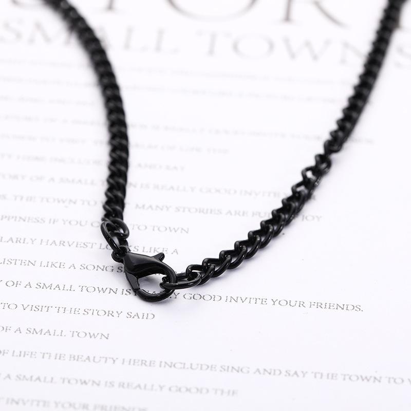 Мужское ожерелье с крестом из нержавеющей стали, ожерелье из титановой стали, ювелирное изделие, ожерелье