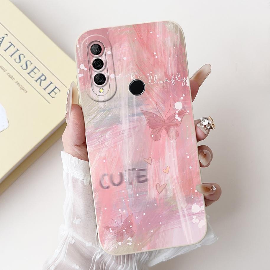 For Huawei Y6p Y 6P Case MED-LX9 Fashion Butterfly Flower Rose Soft Silicone Cover For Huawei Enjoy 20e MLD-AL10 Protective Case