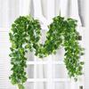 Artificial Hanging Plants Vine Leaves Green Festival Garland Outdoor Home Room Wedding Party Scrapbook Diy Garden Box Decoration