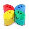 4 Pcs Multi-Color Handheld Sharpener 2-Hole Design Pencil Sharpeners Dual Holes Sharpener  Student