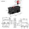 10Pcs SPDT MicroSwitch 5A 250V Rollers Actuator For Automation Equipment Control
