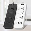 2500W Power Strips US UK EU Plug Power Extension Board Durable Flat Outlet Extender Cord  Office