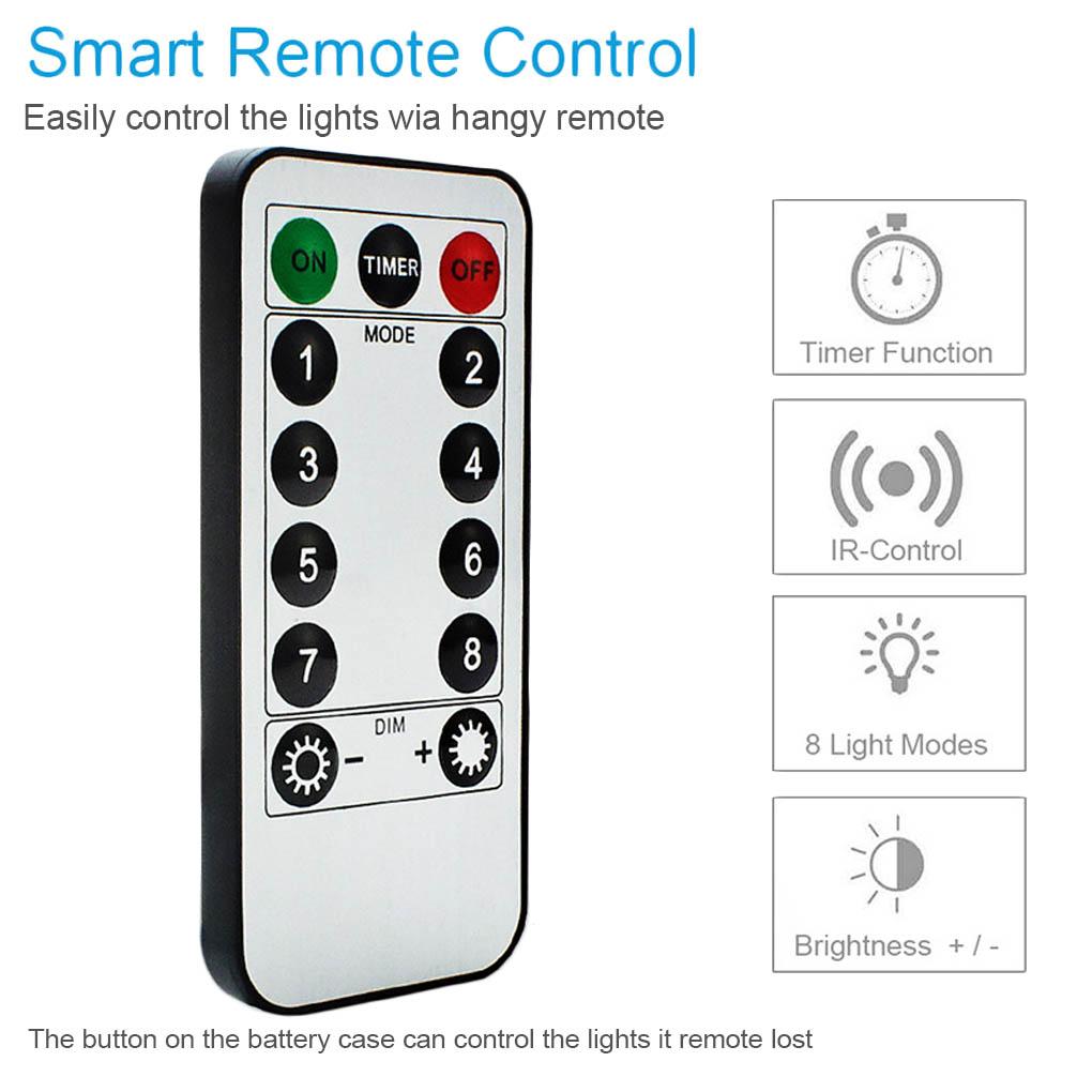 5m 50 Led Remote Control USB Waterproof Bedroom Indoor Outdoor Wedding Dorm Decoration Copper Wire Light