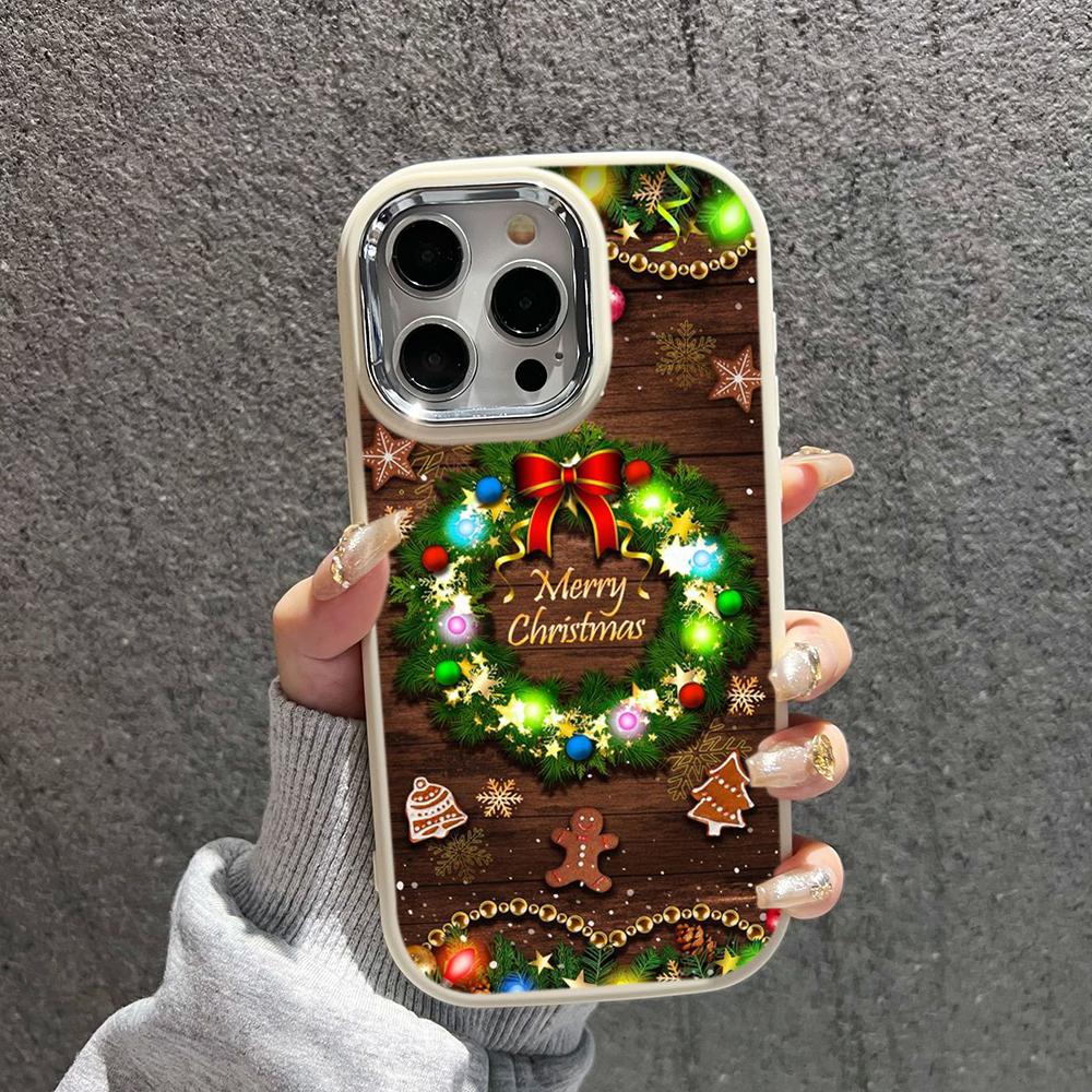Мягкие чехлы для телефонов N112 с рождественским дизайном для iPhone 16 Pro Max Xiaomi 11 Lite 5G NE Redmi Note 11s с покрытием 13C, защитная задняя крышка для камеры