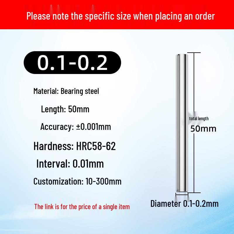 Fisherman Precision Go/No-Go Pin & Plug Gauge Tool for Outer Diameter Measurement