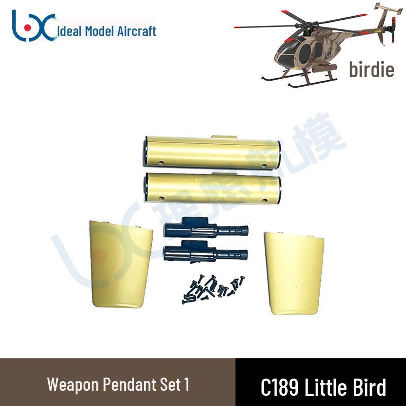 RCERA Remote Control C189 Little Bird MD500 Helicopter Spare Parts Collection Model Aircraft