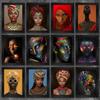 African Art Woman Canvas Painting Wall HD Picture Beauty Girl Scandinavian Posters and Prints for Living Room Home Decor Cuadros