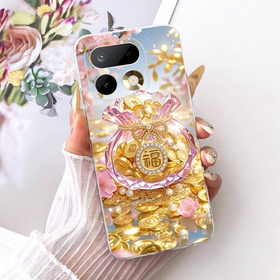 For Realme 16 Pro Pro+ Phone Case Soft Clear Silicone Cover Butterfly Dragon Cat Floral Painting Bumper RMX5121 RMX5131  Fundas