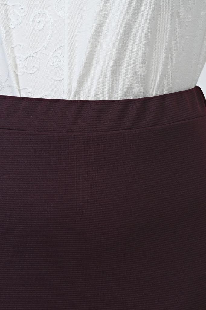 Женская стильная юбка большого размера с эластичной резинкой на талии Юбка больших размеров на подкладке из стальной трикотажной ткани черного цвета