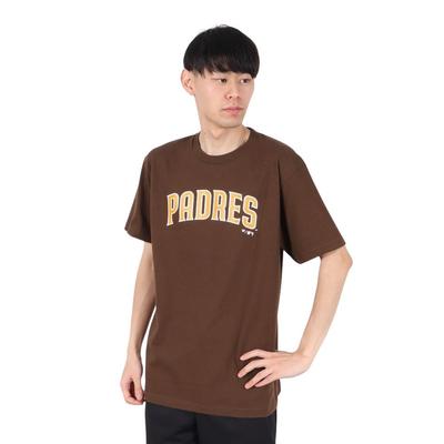 Fanatics футболка с логотипом MLB Коричневая с коротким рукавом
