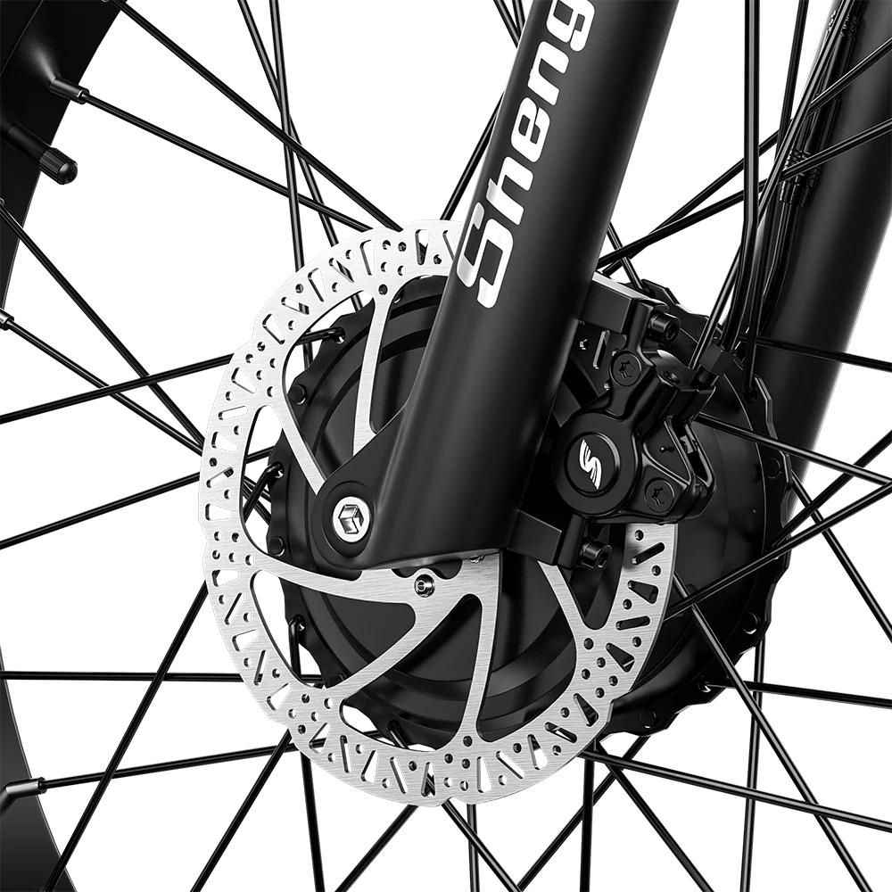 Электровелосипед Shengmilo S700 2000 Вт(Вершина горы) 48В 17,5Ач 26" Педелек с толстыми шинами, передняя вилка, задний багажник для городских поездок и езды по бездорожью