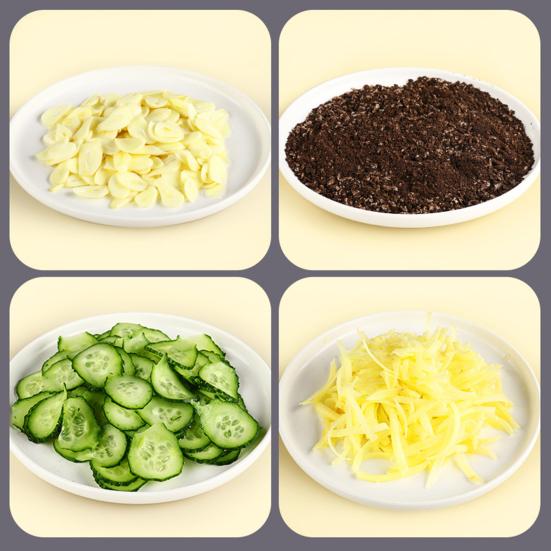 5-в-1 роторная терка для сыра и овощерезка с безопасным присоской Ручная роторная терка Универсальный кухонный гаджет для фруктов, овощей, орехов