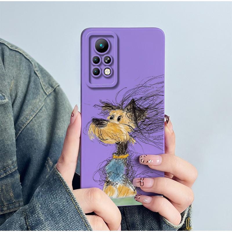 For Infinix Note 11 Pro X697 / Note 11s X698 Phone Case Cover Silicone Sweet Painted Shell Cartoon Funda Printed Casing Coque