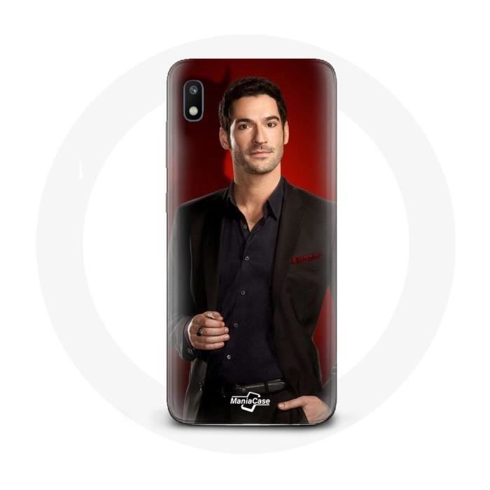Coque - Samsung - Galaxy A10 - Rouge - Souple - Lucifer Morningstar