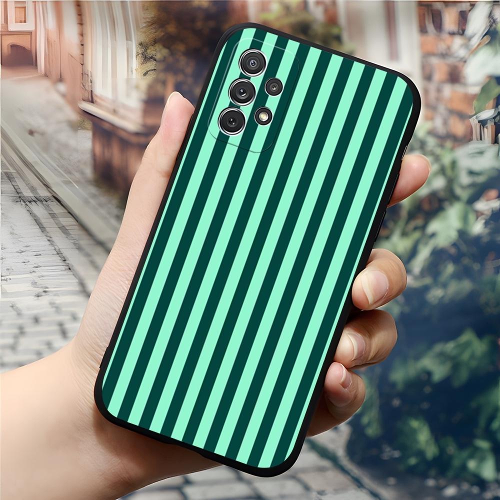 Роскошный модный полосатый чехол для телефона для Samsung Galaxy S24 S23 S26 S22 S25 S20 A16 S21 Ultra Fe Plus A54 A24 A53 Coque