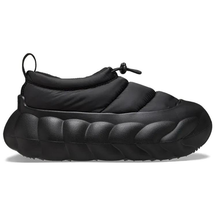 Crocs ПУ Удобные и простые нескользящие и износостойкие низкие повседневные кроссовки унисекс черные