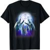 3 Dolphins Howling At The Moon Funny Dolphin Lover Aquarist T-Shirt
