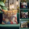 AAce AttorneyY Anime Cushion Cover Natural Linen Pillow Case DoubleSided Print Decorative Sofa Pillowcase Home Decor Gift