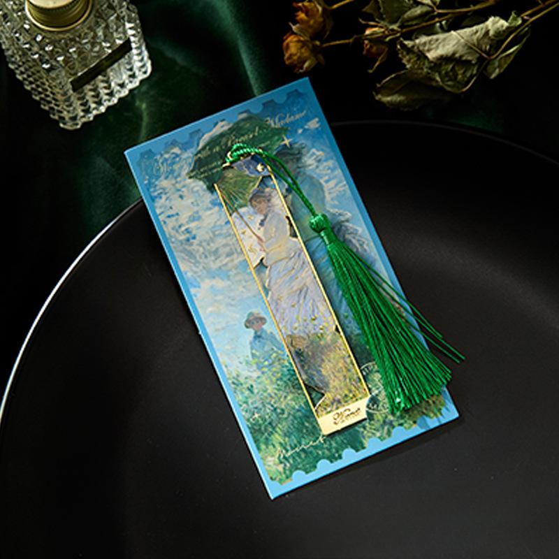 Ретро Классическая Европейская Закладка для Книги Винтажная Картина Маслом Серия Металлическая Полая Закладка Для Студентов Креативный Дизайн Подарок Учителю