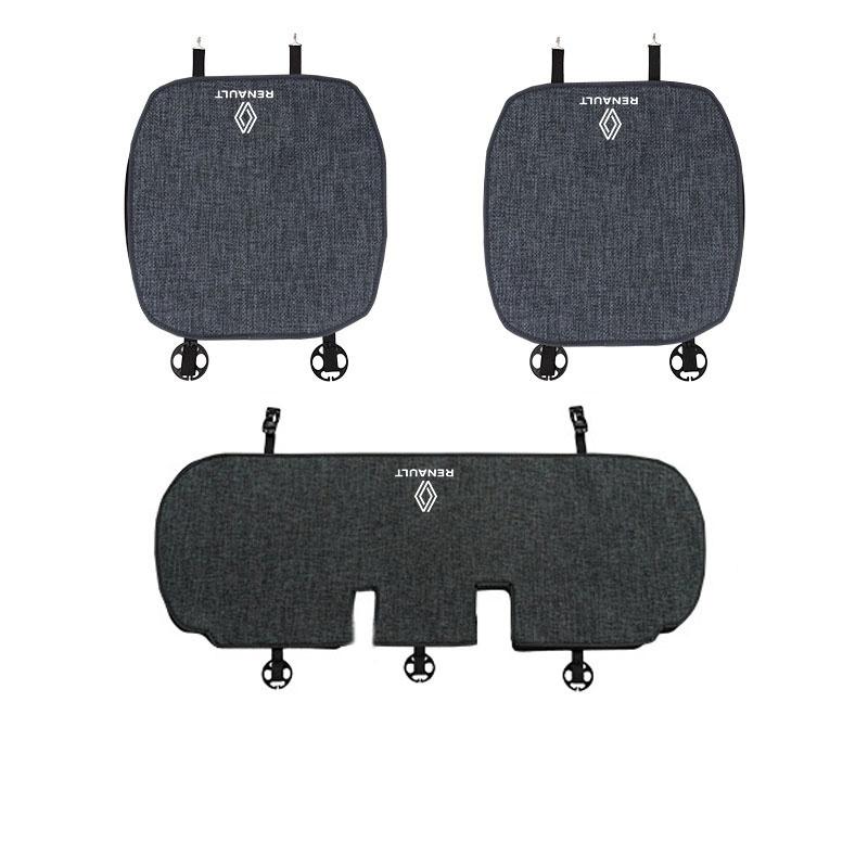 For Renault 2026 New Hub Caps Renault Clio Koleos Megane Espace QM6 Kadjar Captur Scenic Car Seat Anti slip Pad Linen Cool Breat