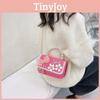 Kids Girl Stylish Small Bag With Pearl Handle And Colorful Pattern For Everyday School And Play