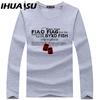 Весенне-осенняя мужская футболка с длинными рукавами Мужская рубашка с круглым воротником Мужская верхняя одежда Футболки