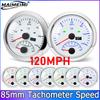 200KM/H 120 160 KM/H Universal Tachometer 2 in 1 85mm Digital Car GPS Speedometer With  0-8000RPM Tacho Sensor for Marine Boat
