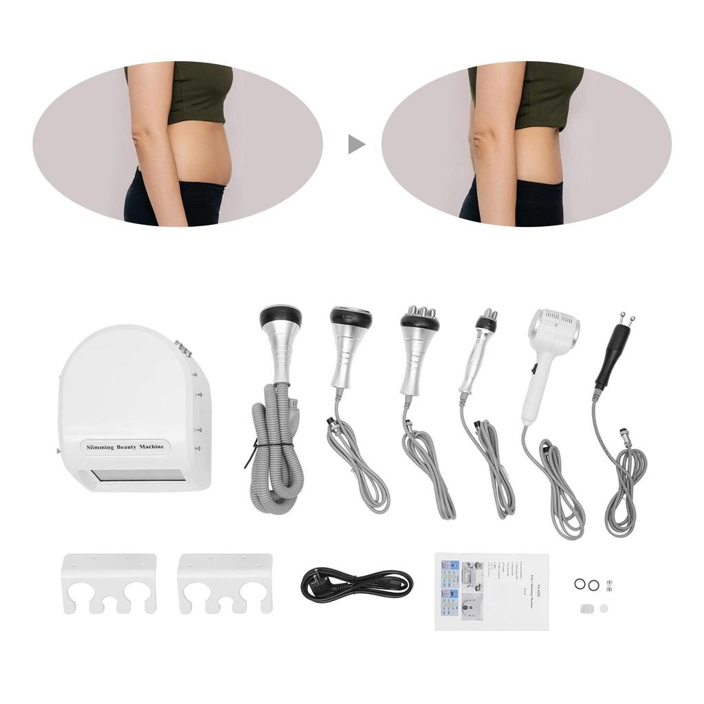 6-in-1 40K Ultrasonic Cavitation Device with Vacuum Lifting - Salon-Grade Body Slimming, Facial Firming & Beauty Machine
